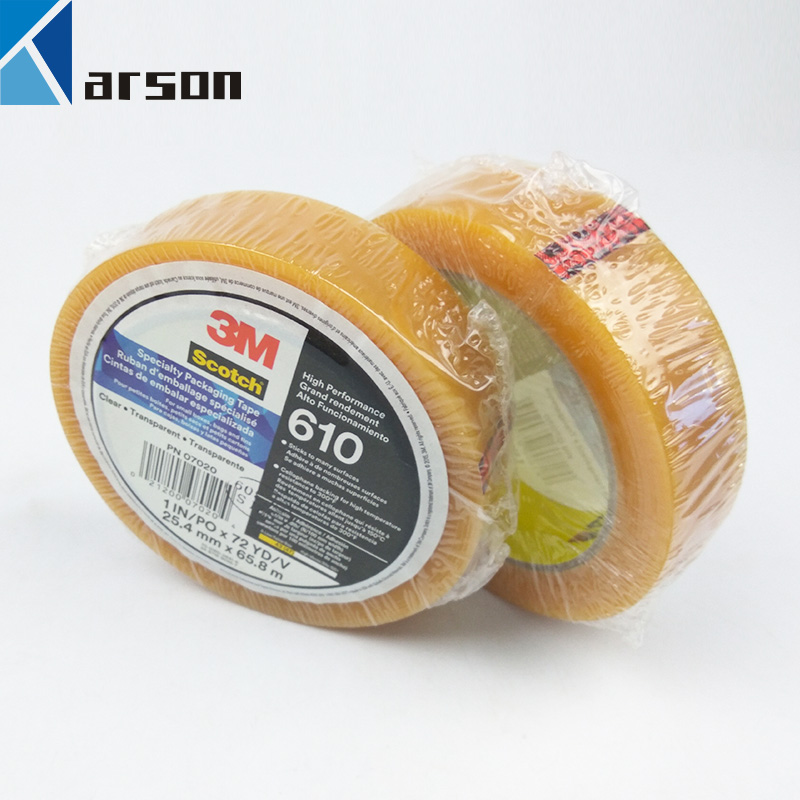 3M 610 Scotch Lightweight Packaging Cellophane Tape - Heat