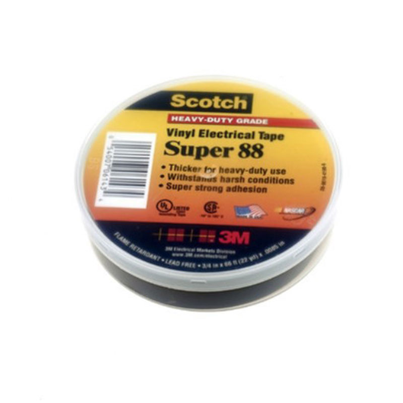 Scotch electrical tape Premium Vinyl Electrical Tape Super 88, 3/4 in x 66 ft