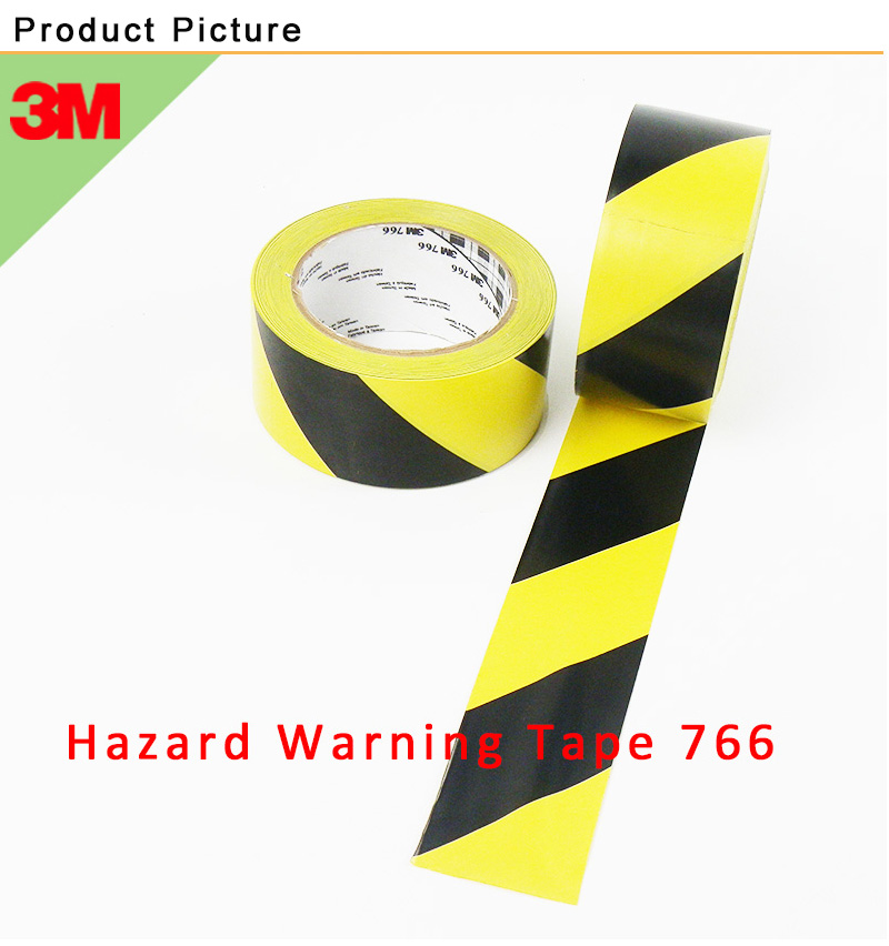 3M PVC Hazard Warning Tape Vivid Color 766