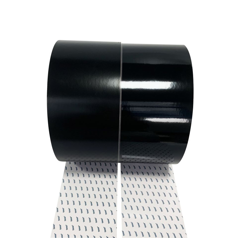 Black (Matte/Gloss ) Tesa Laser Label Tape Tesa 6930 120mmx300m Tesa 6930
